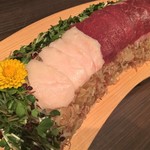 銀座 あまくさ 青山外苑 - 古閑牧場 極上馬刺し三種