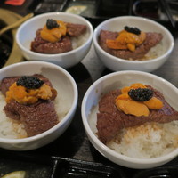 SATOブリアン 本店 - ブリ飯（シャトーブリアン丼）雲丹 キャビア乗せ1