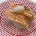 かっぱ寿司 - とろサーモン直炙り108円（税込）
