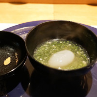 スダチ - すっぽんを餅で包むオクラのすり流し