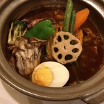 札幌スープカレー傾奇 - 傾奇香味揚げ鶏カレー＆野菜