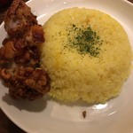 札幌スープカレー傾奇 - ライスとザンギ