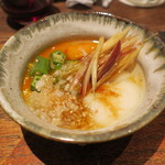 鳥茂 - オクラとミョウガの箸休め