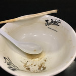 麺屋 丈六 - 完食。