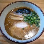 らーめん侘助 - 味噌らーめんのアップ