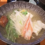 コース<福寿>のかに一人鍋(2017.06.11)