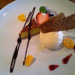 Cafe　fudoki - マロンとイチゴのタルト