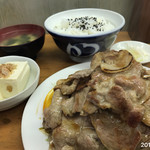 Kagetsu Shokudou - 焼肉定食(肉大盛り)￥830