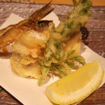 あじ彩　真 - 2017年6月　天ぷら盛合せ