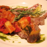 Restaurant & Wines ARISTA - 2017年6月　子牛のソテー ラタトゥイユ添え