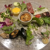 キャトルラパン 北梅田 - 前菜の盛合せ　海老と蛸が無い時・・・