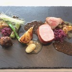 レストラン 間 - 霧島無菌豚のベーコン巻き