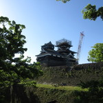高田蒲鉾 - 熊本城天守閣もまだまだ復興途上
