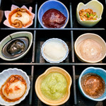 三彩館ふじせい - 料理写真:8種味の餅と大根