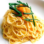 アンティカ・オステリア・ダル・ポンピエーレ - 冷製カッペリーニ　北海道産生雲丹のカルボナーラ仕立て