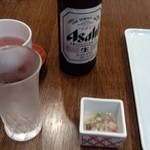 玄蕎麦 野中 - 17.06.07夜　少し暑いのでビール