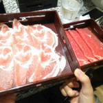 Shabushabu Miyama - 豚ロースと牛肉