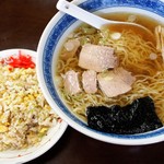 こんとき - ミニチャーハンと釜石らーめん　700円（ランチタイム）
