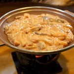 福よし - イカわた陶板焼き