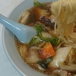 大弘軒 - 細麺♪野菜達の炒め具合が絶妙♪Ю―(^▽^o) ♪