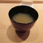 鮨 さかい - 出汁の効いた味噌汁