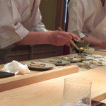 鮨 さかい - 鮎に鼈甲餡を