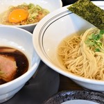 麺屋さすけ - 丸鶏つけそば（昆布水）とまかない飯