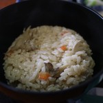 Honkafe Shinobu Yama Bunko - 炊き込みご飯はきのこと野菜