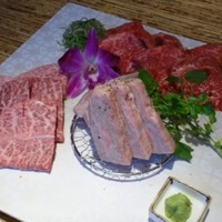 焼肉 龍園 西中洲店 - ◆お肉3種盛。「ミスジ」「マキ（リブロース）」「シンタマ」
