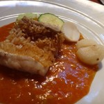 星期菜 白金 - ◆甘鯛のチリソース。 二人とも「うろこ揚げ」が大好きですので、これ嬉しい。