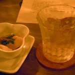 居酒Bar JILL - 球磨焼酎OakRoad-ロック。香りや旨味が素晴らしい