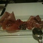 生ハムなどの盛り合わせ