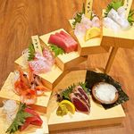 [Sashimi with outstanding freshness! ] Staircase (7 points)