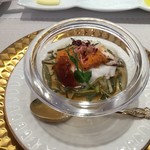 ビストロ ダイア - トラフグと白子の冷製ロワイヤル、炙りウニ乗せ