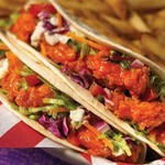 Extreme buffalo chicken tacos