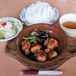 サイゼリヤ - 鶏肉のオーブン焼き(バルサミコ甘酢ソース) 500円＋ライス大盛30円