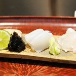 日本料理 晴山 - のどぐろ、剣先烏賊、真子鰈