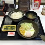 Yoshinoya - ハムエッグ朝定食￥350（ ’17.06）