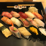 すし　七搦 - ランチにぎり１５貫（アップ）