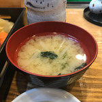 すし　七搦 - ランチ付お味噌汁