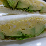 サンドイッチハウス　メルヘン - 神宗の塩昆布入りアボカド　サンド532円