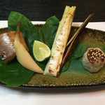 ふじ木 - 筍とカマスの焼き物