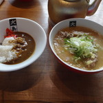 味噌ラーメンとミニカレー