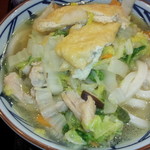 丸亀製麺 - 野菜たっぷり鶏塩