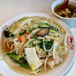 中華菜館 紅宝石 - あげそば(ハーフ) ￥400+税