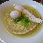 拉麺 はま家 - ゆず塩そば+熟成卵