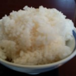 千里香 - ご飯は大盛りにしたが、お代りも出来る。