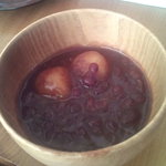 くるるの杜 農村レストラン - 【2011年01月】北海道産大納言小豆のおしるこです。