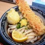 釜たけうどん - ちく玉天ぶっかけうどん