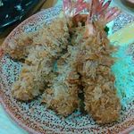 とんかつ　若葉 - 海老フライ